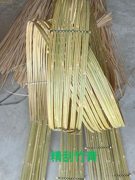 精致刮青竹排竹条竹编竹篾条竹艺花艺装置婚庆装饰创意