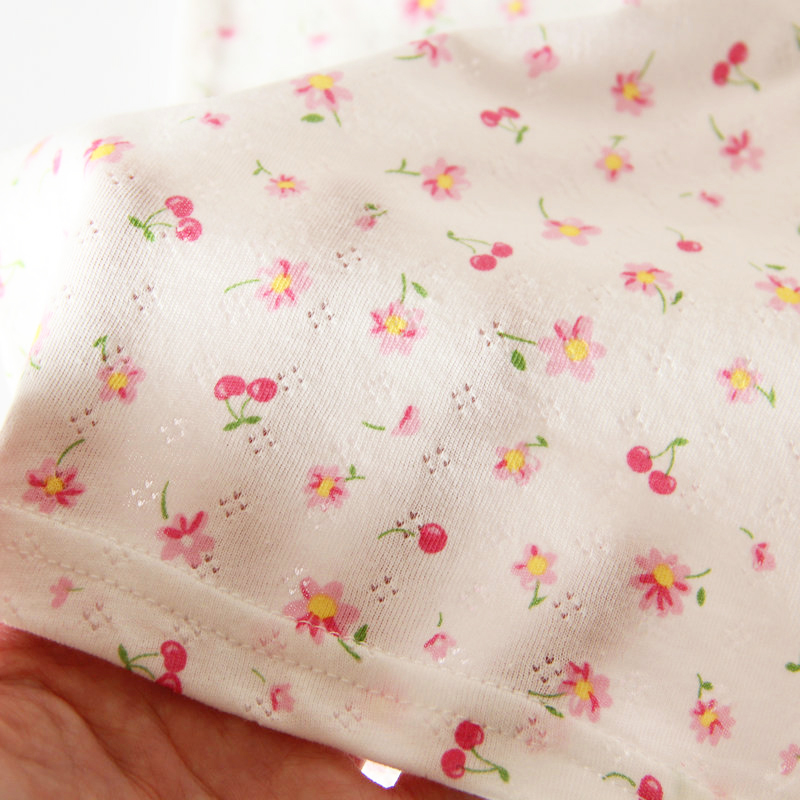 OLD CUSTOMERS REPURCHASE SOFT AND BREATHABLE BOYS AND GIRLS SUMMER MESH HOLLOW THIN SHORT-SLEEVED PAJAMAS COTTON LOUNGEWEAR