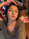 Retro old money style gold wire half-frame glasses for women with myopia can be equipped with a degree metal ellipse and bare face artifact eye frame
