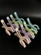 Free shipping Color Y-shaped clip 8 clothes rack windproof fixing clip medium-sized sun quilt anti-slip rod clip bed sheet drying clip