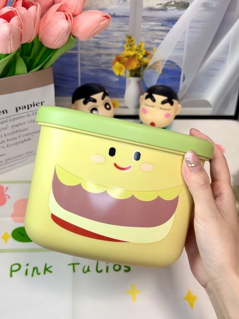 Mini desktop trash can small hamburger style cute living room garbage storage box bathroom face towel storage box