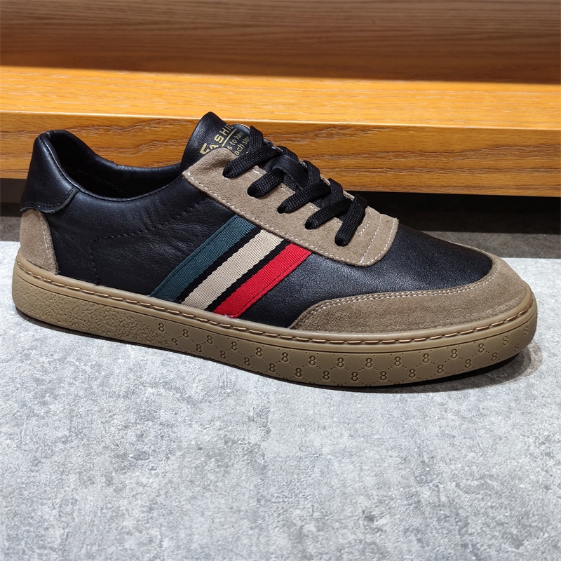 BXZSOPLEE BREATHABLE AND VERSATILE SCARCE LEATHER TIDE SHOES ORIGINAL SINGLE AUTUMN FASHION MENS SHOES SPORTS TIDE SHOES