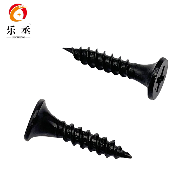 High-strength dry-wall nail self-tapping screw plus hard cross flat head self-tapping nail black woodworking gypsum board screw M3.5