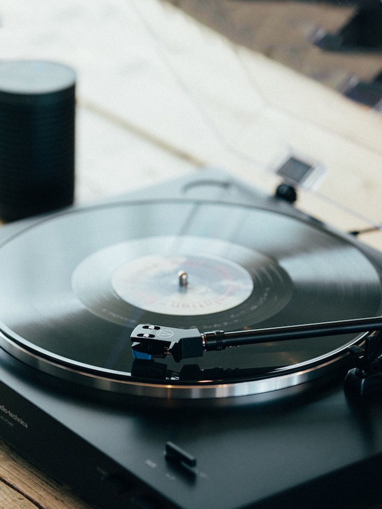 AUDIO-TECHNICA AT-LP3XBT 완전 자동 벨트 구동 축음기 거실 복고풍 블루투스 비닐 레코드 플레이어