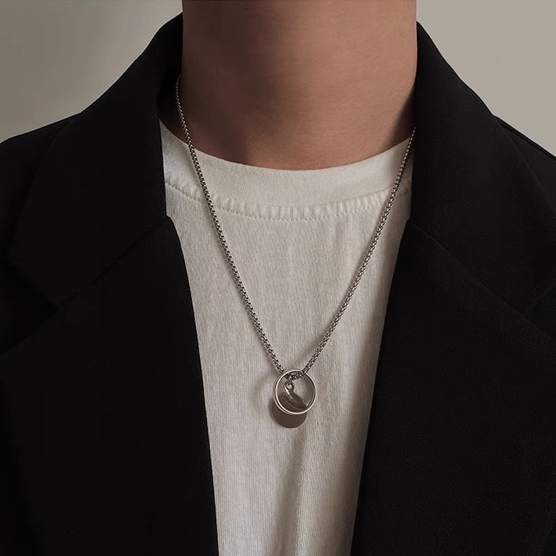 王一博同款钛钢项链男女夏ins嘻哈潮酷锁骨链装饰小众设计感配饰