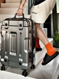Вместительный и большой прочный чемодан, увеличенная толщина, 28 дюймов, 20 дюймов