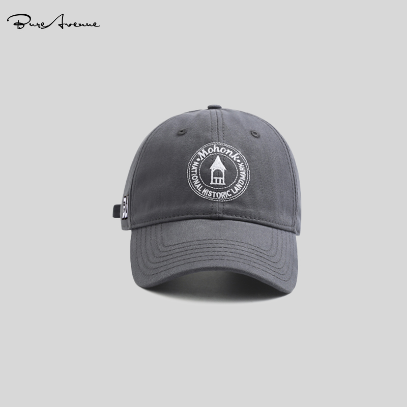 TRENDY BRAND BURE AVENUE KOREAN VERSION RETRO SOFT TOP EMBROIDERED BASEBALL CAP FASHION FACE SHOW SMALL CAP SHADE SUMMER