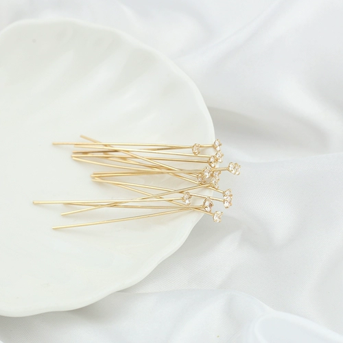 Медные бусины, подвеска, серьги, китайская шпилька, аксессуары с кисточками, 18 карат, микроинкрустация, DIY