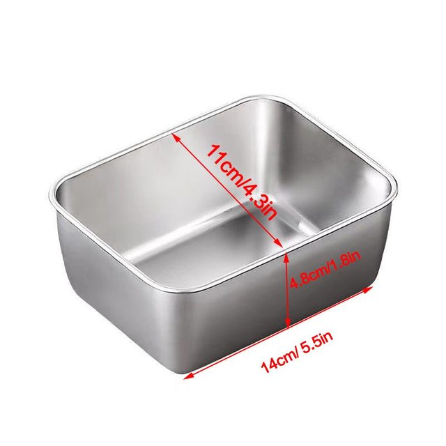 Homemade lunch meat mold Thousand-layer cake high temperature steaming special bento box storage box fresh storage box stainless steel