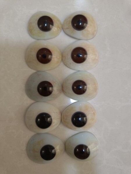 工艺品假眼蜡像假眼美眼瞳用眼树脂眼木雕佛像眼硅胶娃娃眼