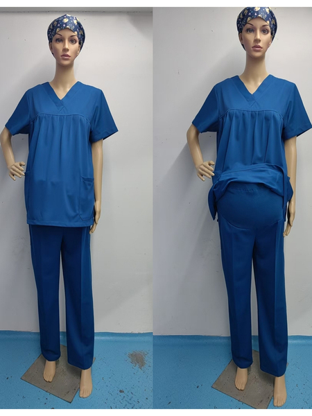弹力托腹裤护士孕妇裤手术室手术衣医护刷手服女短袖速干医生服 — 4