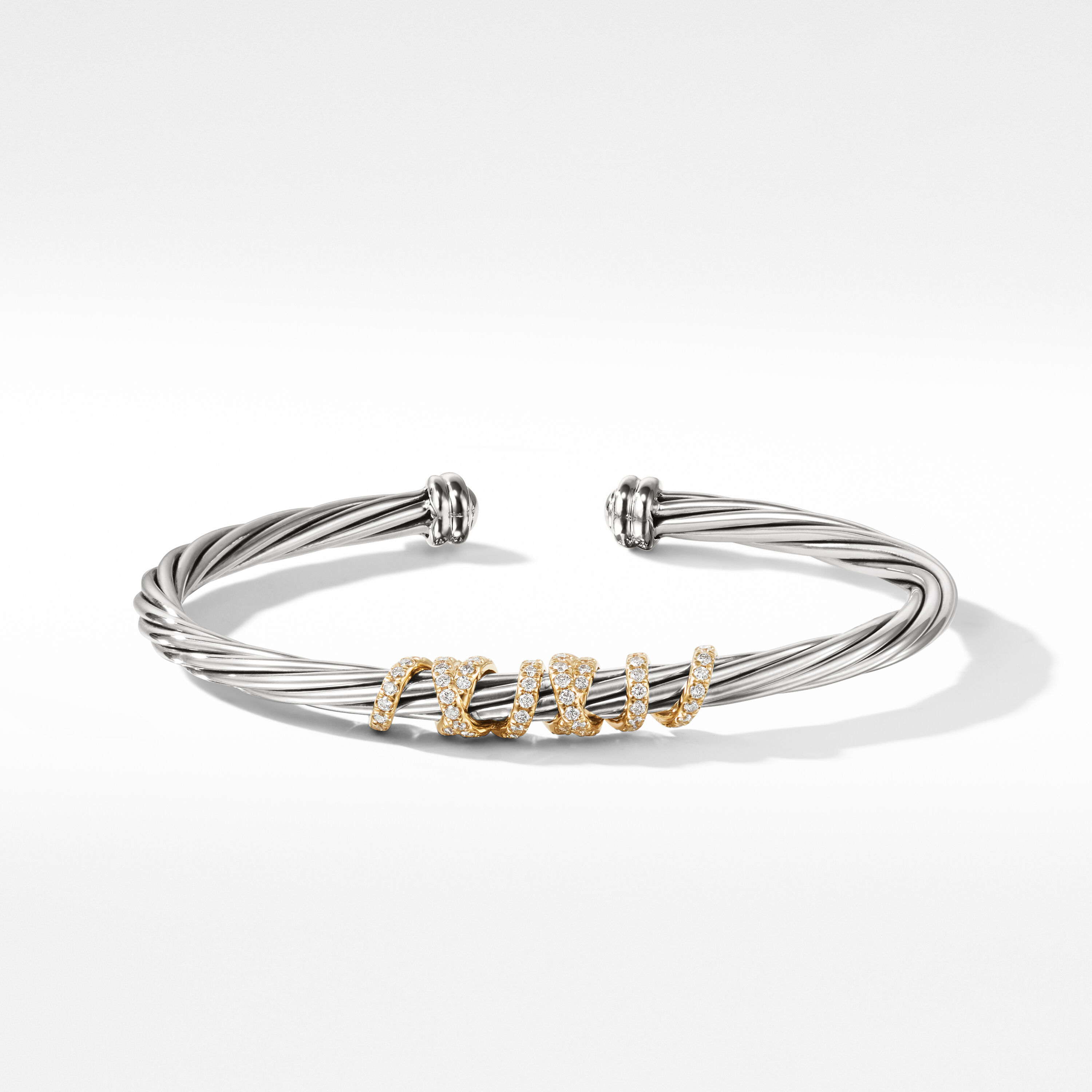 DAVID YURMAN FASHION POP 5A ZIRCON TWISTED LINE OPEN BRACELET WISH EBAY