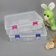 Transparent rectangular plastic empty box electronic components accessories packaging box pp sample hardware tool storage box