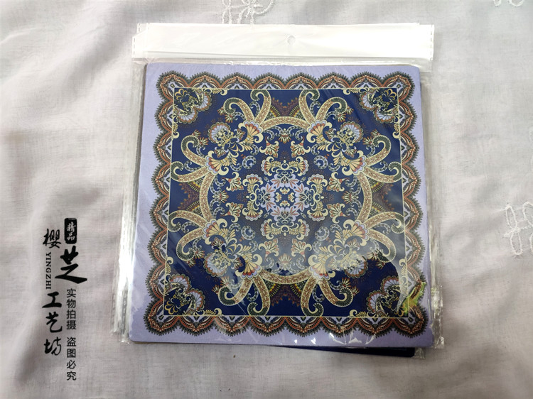 XINJIANG STYLE GIFTS ETHNIC CHARACTERISTICS WIND MOUSE PADS COASTERS ANTI-SCALD PADS TELEPHONE MATS SMALL SQUARE PADS BOWLS ROUND HEAT INSULATION PADS