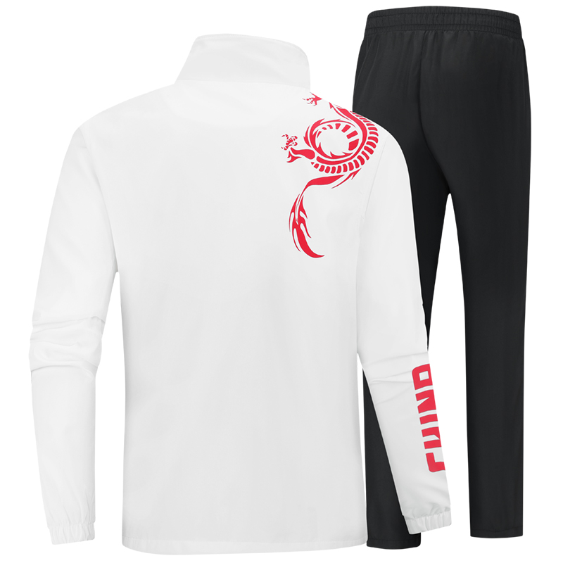 SPRING AND AUTUMN NEW CHINESE DRAGON SPORTSWEAR RED SUIT OPENING AND CLOSING CEREMONY ENTRANCE UNIFORM STUDENT CLASS UNIFORM JACKET