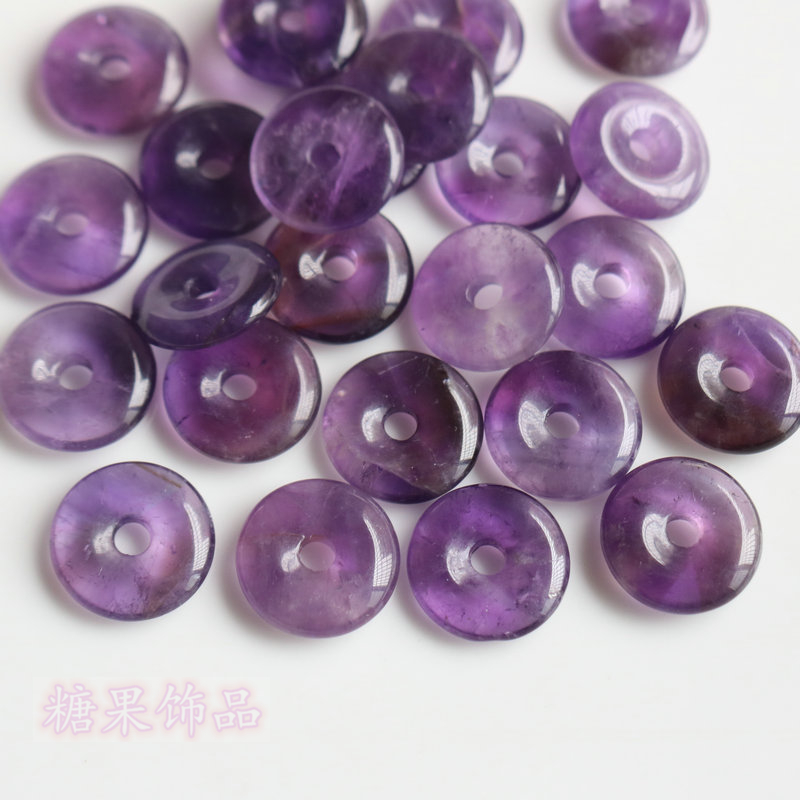 NATURAL URUGUAYAN AMETHYST PING AN CLASP NECKLACE EARRINGS JEWELRY PENDANT PENDANT DIY ANTIQUE STYLE HAIRPIN ACCESSORIES