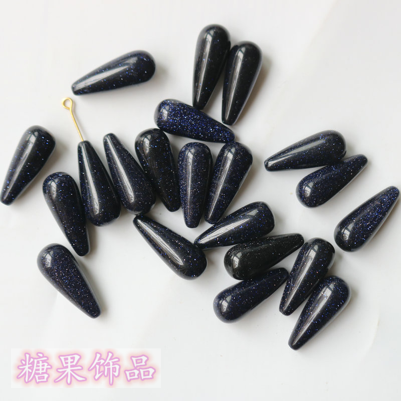 10*25MM NATURAL PINK CRYSTAL WATERMELON JINGNAN SAND HALF-HOLE ROUND WATER DROP BEADS ANCIENT STYLE HAIR HAIRPIN HEAD MATERIAL DIY ACCESSORIES