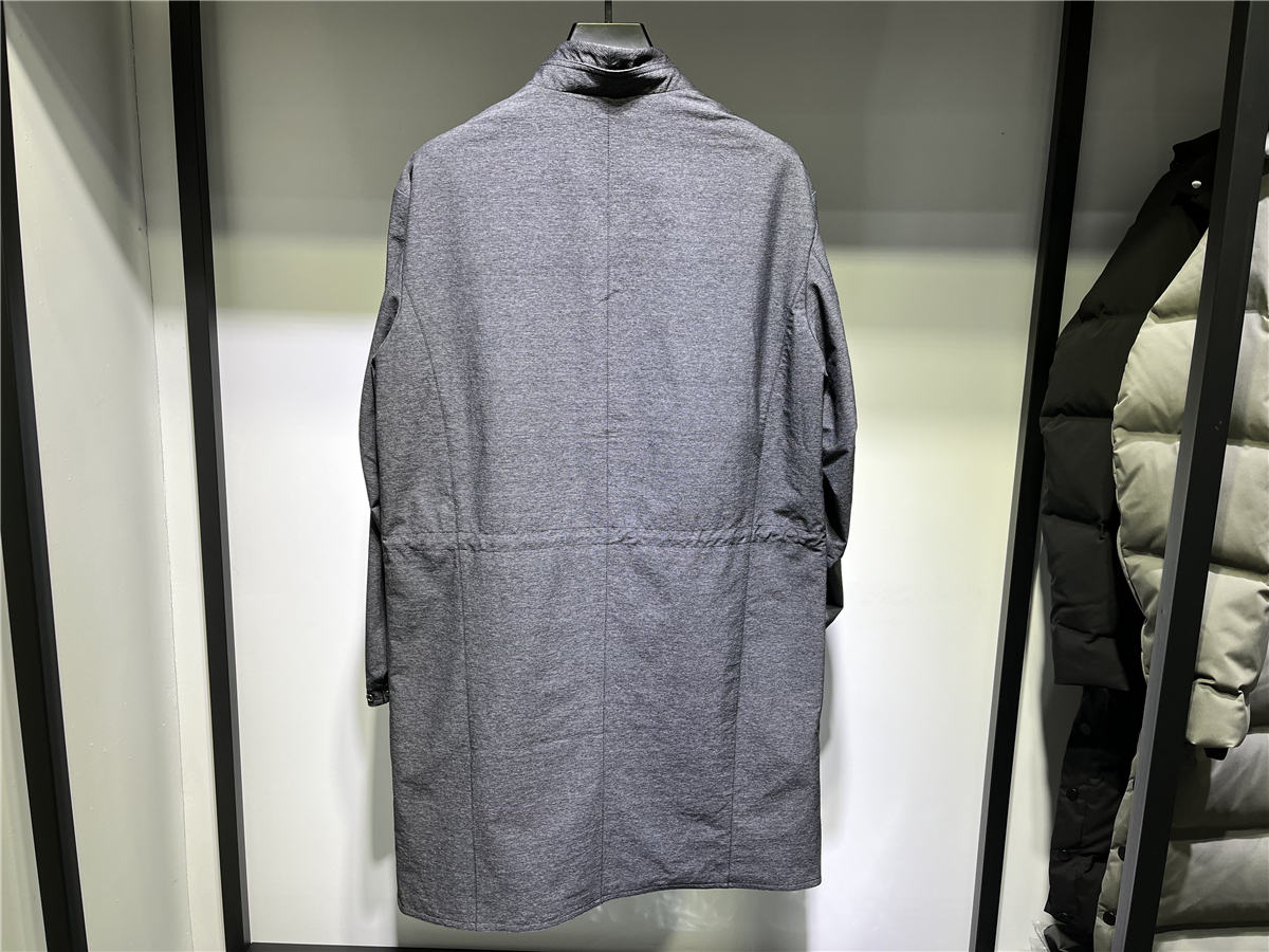 HANDLING FASHION LONG TRENCH COAT SPRING AND AUTUMN VSARNNI WASANI MENS CASUAL JACKET GREY