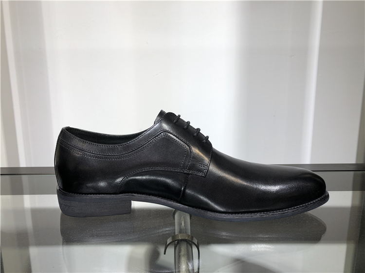 HANDLING SPRING TOP LAYER CALFSKIN LEATHER DERBY SHOES BRANDED MENS BUSINESS DRESS SHOES BLACK