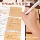 ins ветровая крафт-бумага для заметок post-it, липкая квадратная бумага для заметок с горизонтальной линией, чистая бумага для заметок, новинка 2025 года, ниша ins для девочек, начальная школа, младшая средняя школа, отрывная бумага для заметок с надписью N раз mini 4