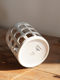 White space American single Haus designer model architectural hollow ceramic candle holder storage barrel vase ornament