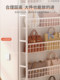 The bag storage artifact behind the door is built against the wall and floor-to-ground multi-layer ultra-thin joint display rack for bag storage rack