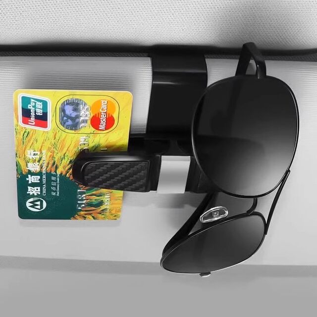 Car glasses clip 2025 new car sun visor sunglasses storage clip car multi-functional high-end stand
