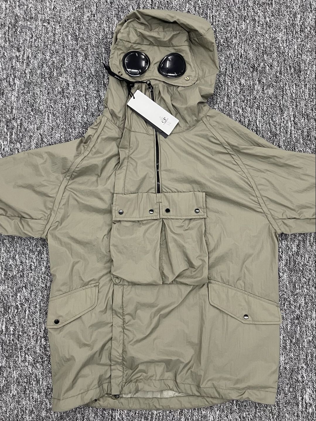 CP21SS AUTUMN AND WINTER NEW MULTI-POCKET LOOSE HOODED WINDBREAKER FUNCTIONAL JACKET MEN AND WOMEN COUPLES THE SAME SPOT GLASSES