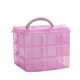 Transparent plastic box screws small storage box hardware storage box component tool electronic parts box with cover