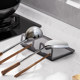 Kitchen storage rack countertop spatula placer spoon spatula stand pot lid rack holder drain rack storage tool
