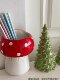 Mushroom knife and chopsticks storage rack high-end ceramic chopsticks chopstick cage makeup brush storage box