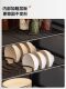 Cupboard kitchen storage rack multi-layer household countertop tableware dustproof storage box multi-functional plate chopsticks bowl drain rack