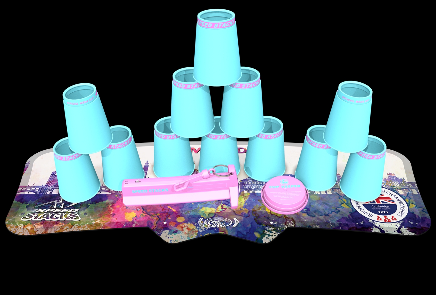 [EUROPEAN CHAMPIONSHIPS] COMPETITIVE CUP STACKING CUP TOURNAMENT COMMEMORATIVE LIMITED SPEED STACKING CUP RACE SPECIAL PUZZLE FOR ELEMENTARY SCHOOL STUDENTS