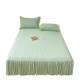 Ice Doudou Ice Silk Cool Mat Three-piece Set Bedding Sheet Mat People Washable Summer Summer Cool Air Conditioner Soft Mat Bedding Kitchen Skirt