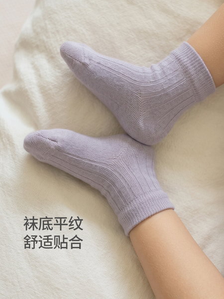 考拉鼻鼻[弹软坑条袜·百搭不掉跟]男女宝宝透气多色婴儿袜子 — 4