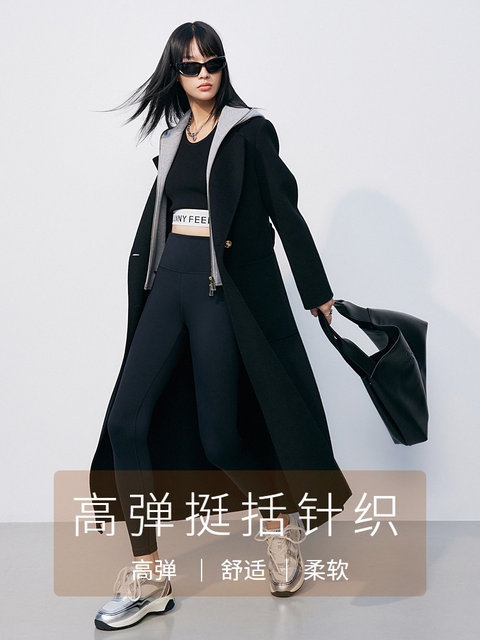 FF seems to be the new winter sports casual pants for women, slim and slim high waist, small feet yoga pants design