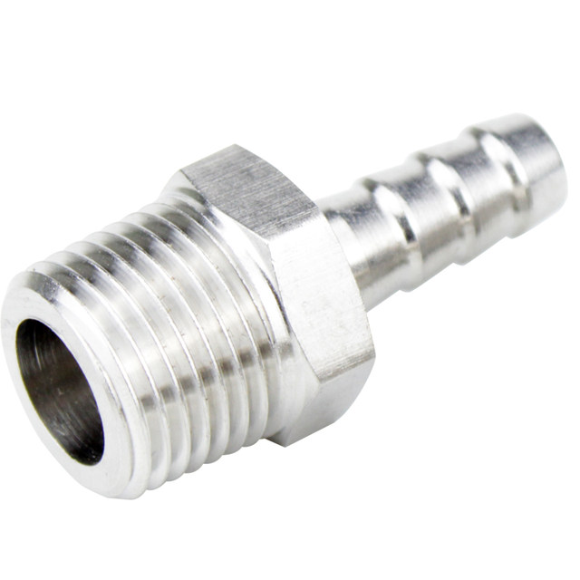 304 stainless steel pagoda joint hexagonal rod outer wire high pressure air water pipe hose leather pipe thickened 4 minutes 1/4-8MM