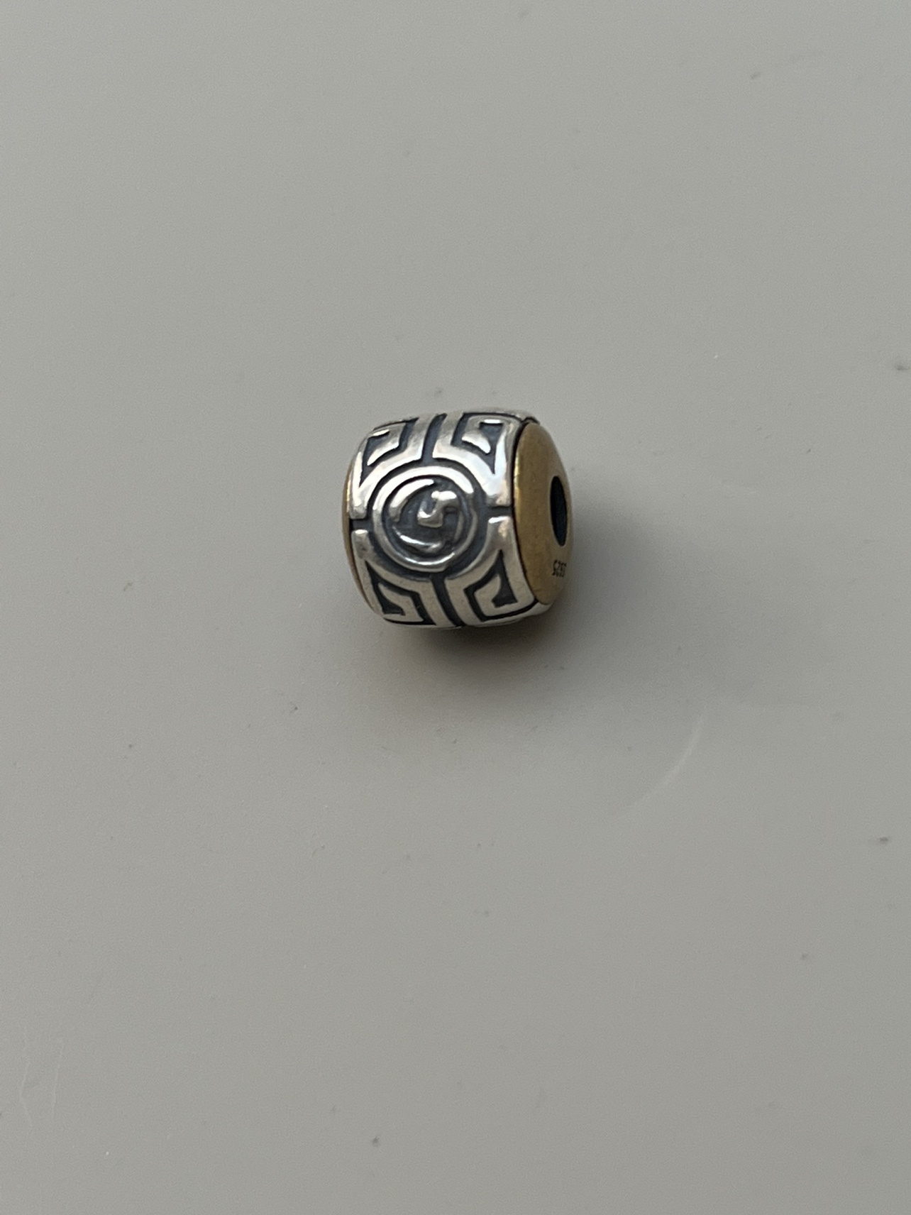 보구 패턴 휠 배럴 비즈는 수동으로 회전 가능 크기 12X12MM 소재 S  탑 비즈 허리 비즈