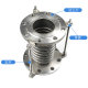 304 stainless steel compensator corrugated metal corrugated flange expansion joint marine pipe connection