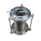 304 stainless steel compensator corrugated metal corrugated flange expansion joint marine pipe connection