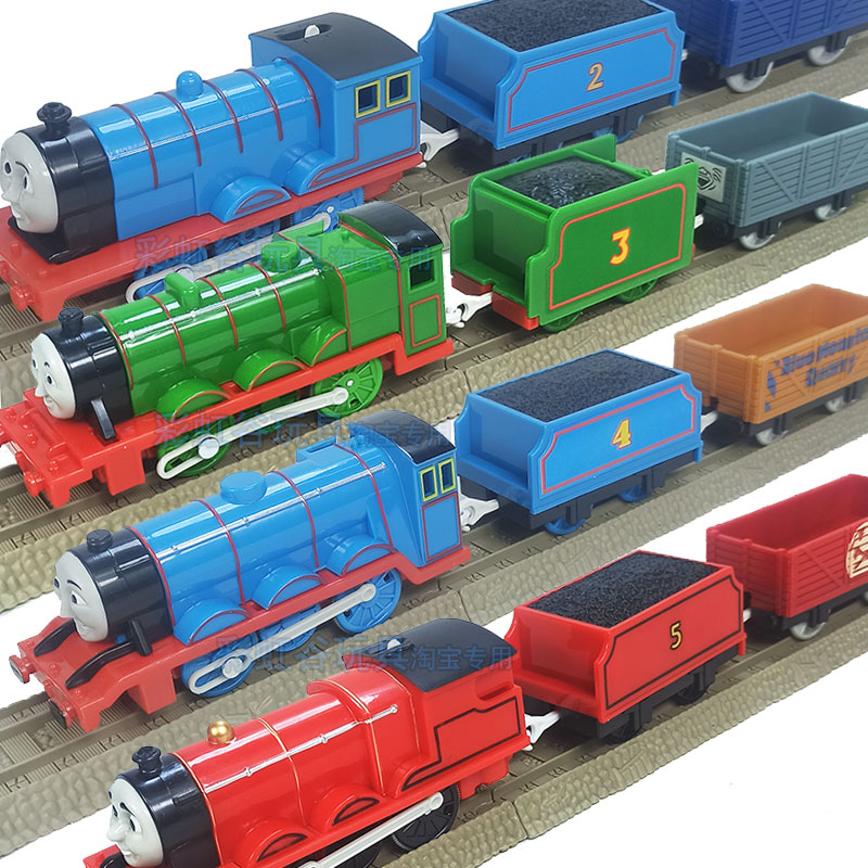 ELECTRIC RAIL TRAINS EDWARD HENRY GORDON JAMES DONALD DOUGLAS BLUE RED AND GREY CARRIAGES