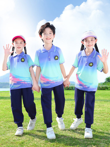 幼儿园园服春秋新款小学生运动会班服儿童啦啦队秋季班级校服套装