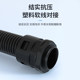 PA nylon plastic corrugated pipe fitting quick straight plug fitting connection threading hose fixing head waterproof fitting