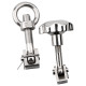 304 stainless steel manhole ring nut set reactor plum blossom handle lock screw movable bolt accessories