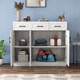Solid wood balcony cabinet storage cabinet sun protection shoe cabinet large capacity drawer storage cabinet bay window cabinet European customization