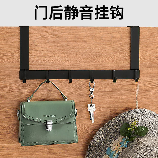 门后挂钩免打孔挂衣架卧室房门上收纳置物壁挂门背衣服挂架衣帽钩