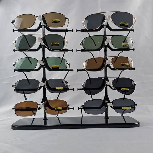 Rotary installation Glasses display stand Storage table Props Display stand Double rows can be hung 10 pairs/paid