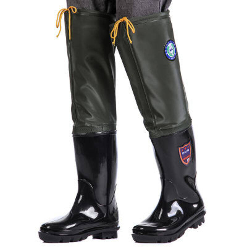 ANTI-SNAKE BITE OVER THE KNEE MEDIUM HIGH RAIN BOOTS RAIN BOOTS MENS AND WOMENS SUPER HIGH LONG WATERPROOF SHOES NON-SLIP FISHING BOOTS