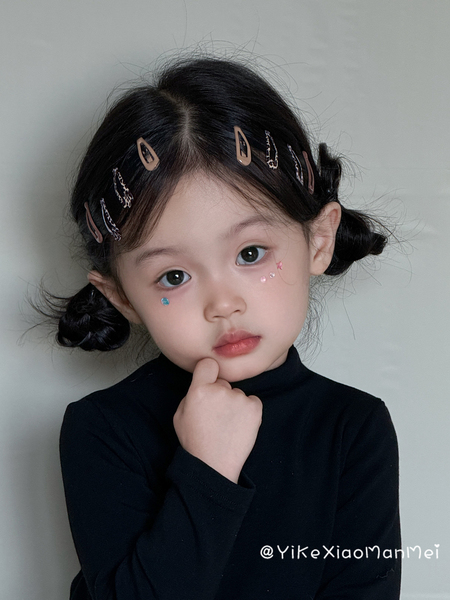 迷你小号豹纹头饰宝宝发夹儿童刘海侧边夹子女童bb夹女孩发卡发饰
