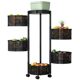 Kitchen multi-function storage rack household floor-standing multi-layer snack cart fruit and vegetable basket storage rack